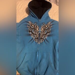jnco style zip up hoodie